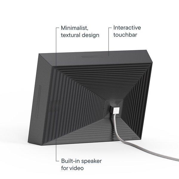 Image showing the back of Aura White Quartz Mason Frame and highlighting it's features