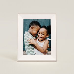 Aura Aspen Ink with White Mat Frame
