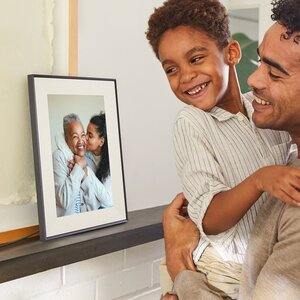 Select thumbnail: Image 2 of Aura Aspen Ink with Textured Mat Frame