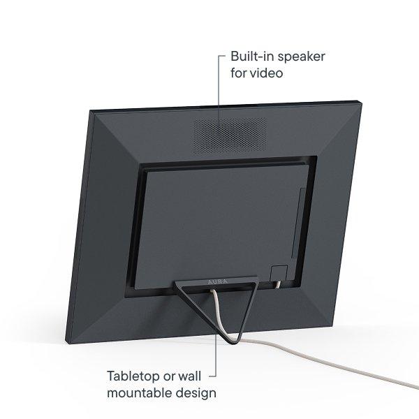 Image showing the back of Aura Walden Ink with Textured Mat and highlighting it's features